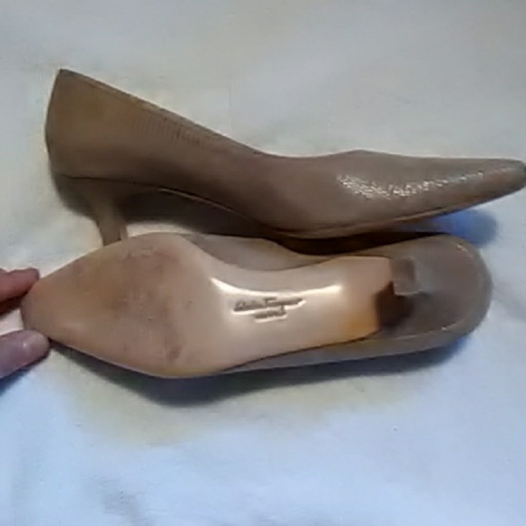 Authentic Salvatore Ferragamo Leather Heels - Picture 4 of 8